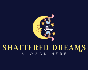 Dream Moon Cow logo design