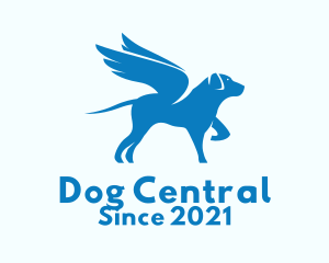 Blue Winged Dog  logo design