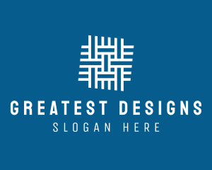 Weave Tile Interior Design  logo design