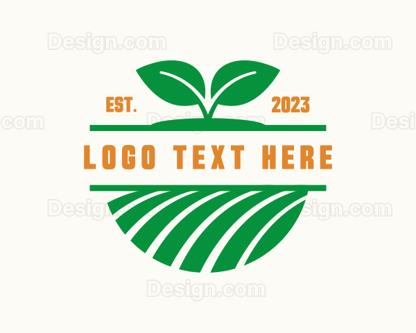 Field Leaf Plant Logo