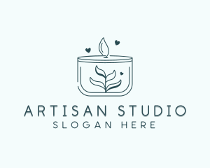 Candle Aromatherapy Spa logo design