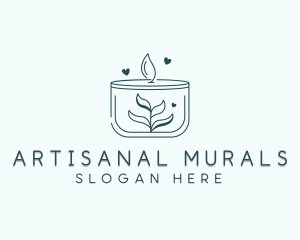 Candle Aromatherapy Spa logo design