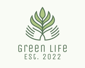 Green Hand Garden Plant  logo