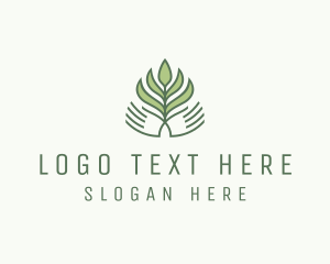 Green Hand Garden Plant  logo