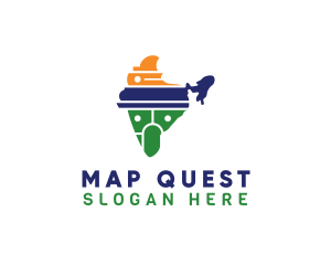 Indian Country Map logo design