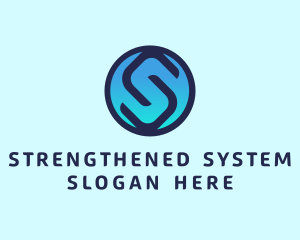 Gradient Tech Letter S logo design