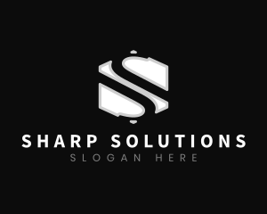 Business Company Modern Letter S logo design