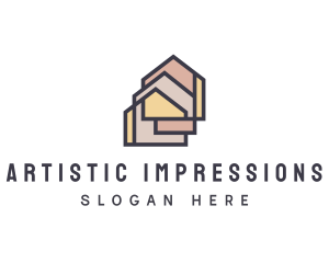  House Apartment Realty logo design