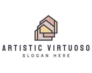  House Apartment Realty logo design