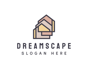  House Apartment Realty logo design