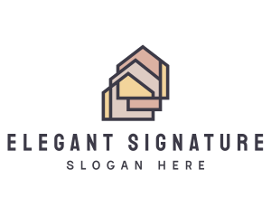  House Apartment Realty logo design