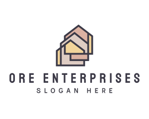  House Apartment Realty logo design