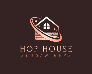 Clean House Flooring  logo design