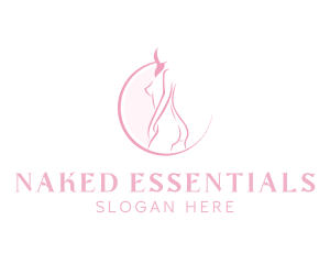 Naked Woman Body logo design