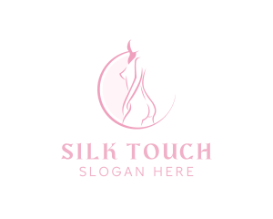 Naked Woman Body logo design