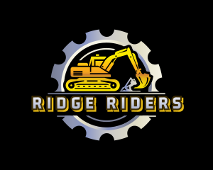 Construction Excavator Machinery logo design