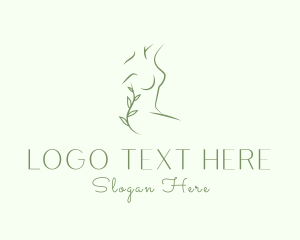 Feminine Body Leaves logo