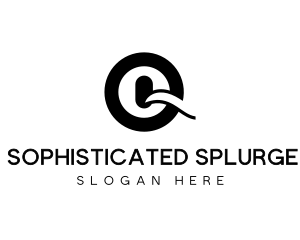 Minimalist Simple Swoosh Letter Q logo design