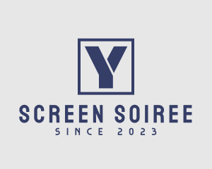 Square Frame Letter Y logo design