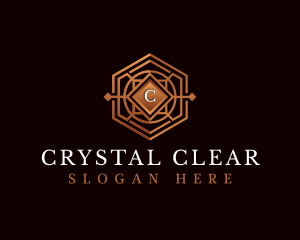 Luxury Decorative Hexagon logo design