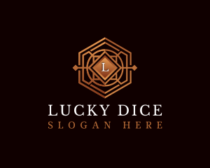 Luxury Decorative Hexagon logo design