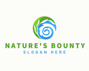 Healthy Natural Water logo design