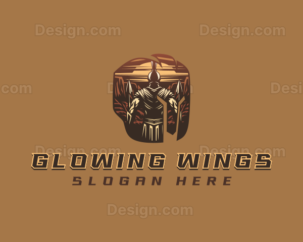 Gladiator Spartan Warrior Logo