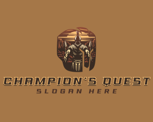 Gladiator Spartan Warrior logo