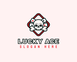 Skull Casino Gaming logo design