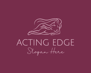 Nude Woman Hair logo design