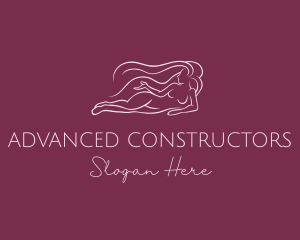 Nude Woman Hair logo design