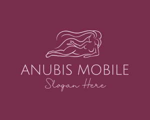 Nude Woman Hair logo design