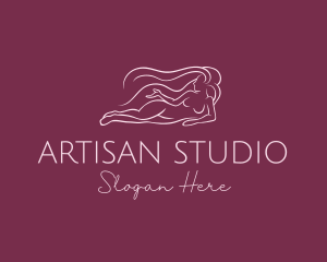 Nude Woman Hair logo design