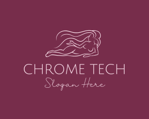 Nude Woman Hair logo design