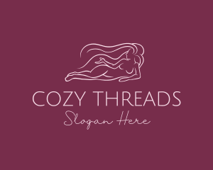 Nude Woman Hair logo design