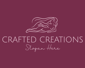 Nude Woman Hair logo design