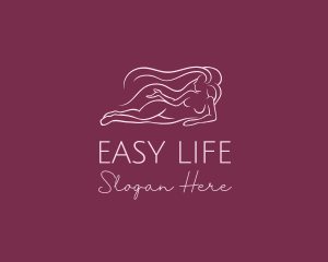 Nude Woman Hair logo design