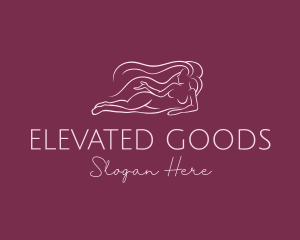 Nude Woman Hair logo design