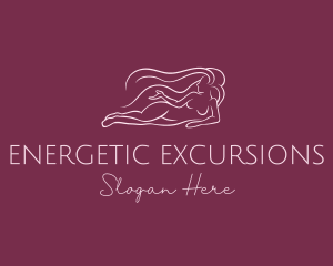 Nude Woman Hair logo design