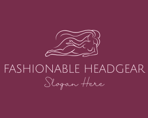 Nude Woman Hair logo design