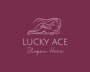 Nude Woman Hair logo design