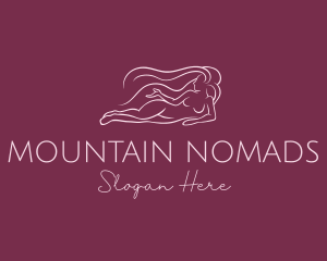 Nude Woman Hair logo design