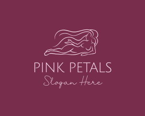 Nude Woman Hair logo design