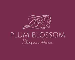 Nude Woman Hair logo design