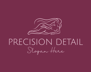 Nude Woman Hair logo design