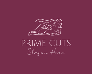 Nude Woman Hair logo design