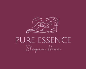 Nude Woman Hair logo design