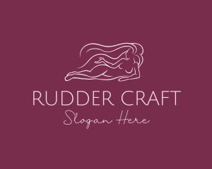 Nude Woman Hair logo design