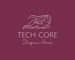 Nude Woman Hair logo design