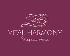 Nude Woman Hair logo design